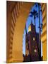 Minaret of the Koutoubia Mosque at Dusk, Marrakesh, Morocco, North Africa, Africa-Frank Fell-Mounted Photographic Print