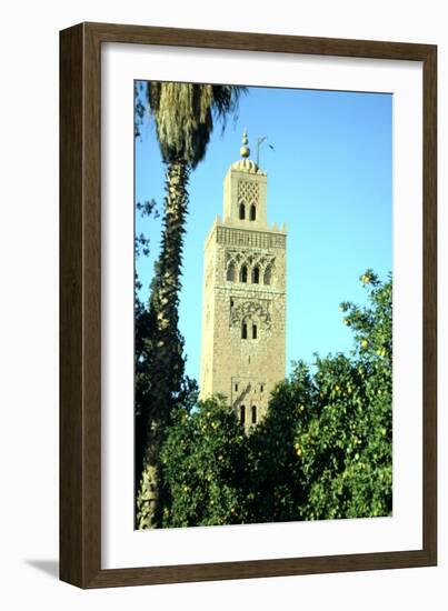 Minaret of the Koutoubia Mosque, Marakesh, Morocco-Vivienne Sharp-Framed Photographic Print