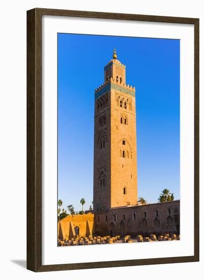 Minaret of the Koutoubia Mosque, Marrakech, Morocco-Nico Tondini-Framed Photographic Print