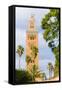 Minaret of the Koutoubia Mosque, Marrakech, Morocco-Nico Tondini-Framed Stretched Canvas