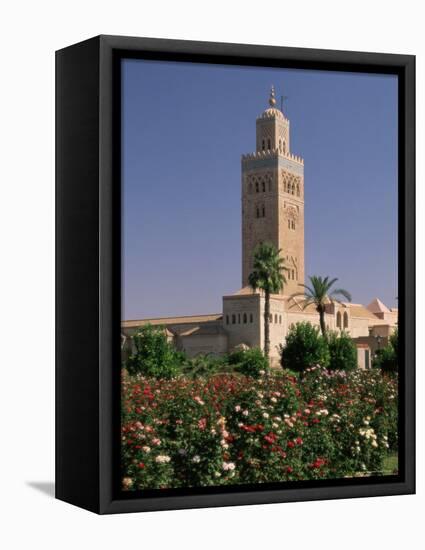 Minaret of the Koutoubia Mosque, Marrakesh (Marrakech), Morocco, North Africa, Africa-Sergio Pitamitz-Framed Stretched Canvas