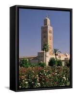 Minaret of the Koutoubia Mosque, Marrakesh (Marrakech), Morocco, North Africa, Africa-Sergio Pitamitz-Framed Stretched Canvas
