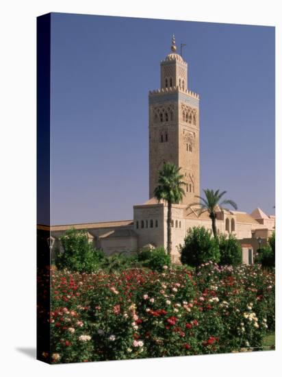 Minaret of the Koutoubia Mosque, Marrakesh (Marrakech), Morocco, North Africa, Africa-Sergio Pitamitz-Stretched Canvas
