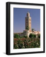 Minaret of the Koutoubia Mosque, Marrakesh (Marrakech), Morocco, North Africa, Africa-Sergio Pitamitz-Framed Photographic Print