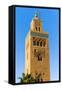 Minaret of the Koutoubia Mosque, Marrakesh, Morocco-Nico Tondini-Framed Stretched Canvas