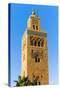 Minaret of the Koutoubia Mosque, Marrakesh, Morocco-Nico Tondini-Stretched Canvas