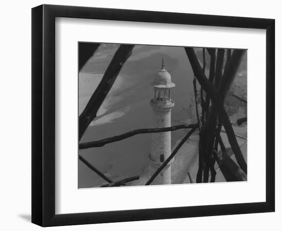 Minaret of the Taj Mahal-null-Framed Photographic Print