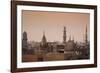 Minarets and Mosques of Cairo at Dusk-Alex Saberi-Framed Photographic Print