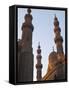 Minarets of Sultan Hassan Mosque and Al Raifi Mosque in Cairo, Egypt-Julian Love-Framed Stretched Canvas