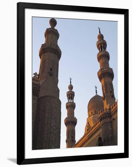 Minarets of Sultan Hassan Mosque and Al Raifi Mosque in Cairo, Egypt-Julian Love-Framed Photographic Print