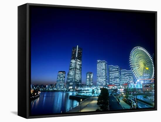 Minato Mirai Area-null-Framed Stretched Canvas