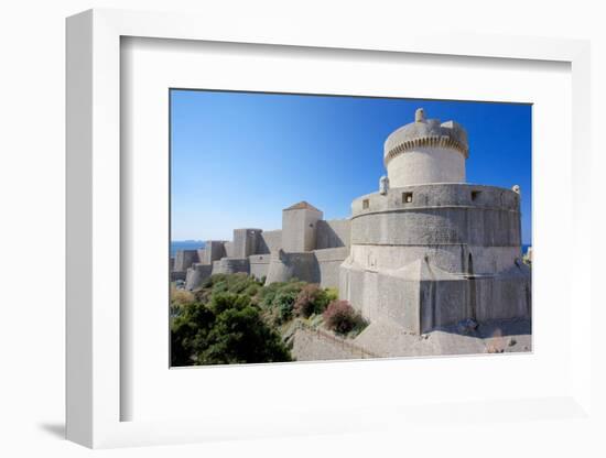 Minceta Fort and Old Town Walls, UNESCO World Heritage Site, Dubrovnik, Dalmatia, Croatia, Europe-Frank Fell-Framed Photographic Print