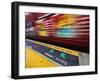 Mind the Gap Sign in a Metro Rio Station.-Jon Hicks-Framed Photographic Print