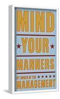 Mind Your Manners-John W^ Golden-Framed Art Print