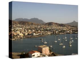 Mindelo City and Harbour, Sao Vicente, Cape Verde Islands, Atlantic, Africa-G Richardson-Stretched Canvas