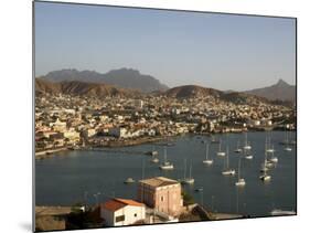 Mindelo City and Harbour, Sao Vicente, Cape Verde Islands, Atlantic, Africa-G Richardson-Mounted Photographic Print