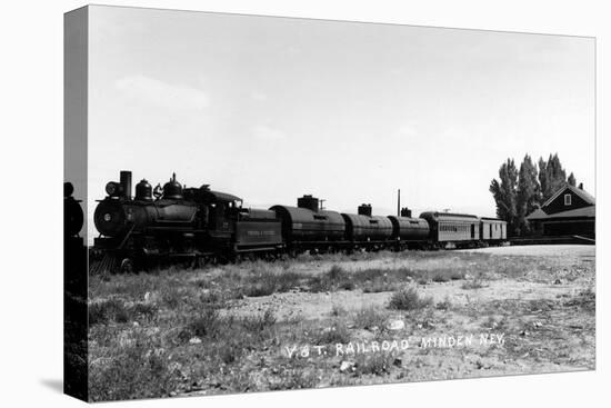 Minden, Nevada - View of the Virginia & Truckee Railroad Train-Lantern Press-Stretched Canvas