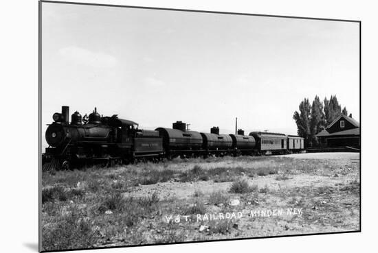 Minden, Nevada - View of the Virginia & Truckee Railroad Train-Lantern Press-Mounted Art Print