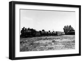 Minden, Nevada - View of the Virginia & Truckee Railroad Train-Lantern Press-Framed Art Print