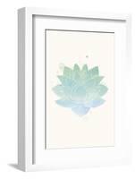 Mindfulness - Lotus-Sasha Blake-Framed Art Print