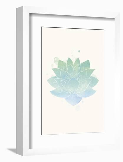 Mindfulness - Lotus-Sasha Blake-Framed Art Print
