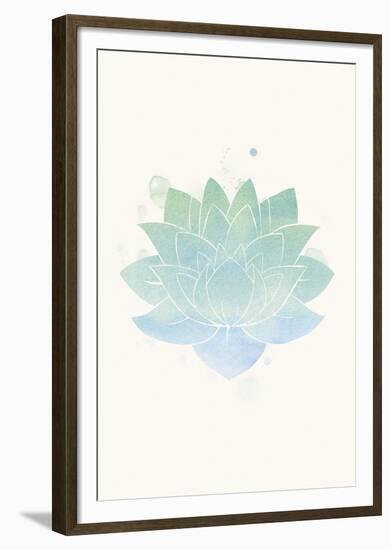 Mindfulness - Lotus-null-Framed Giclee Print