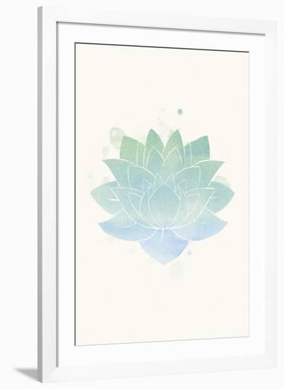 Mindfulness - Lotus-null-Framed Giclee Print