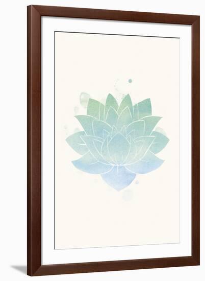 Mindfulness - Lotus-null-Framed Giclee Print