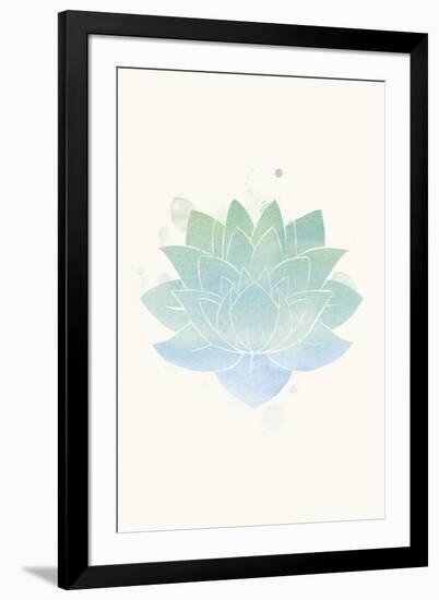 Mindfulness - Lotus-null-Framed Giclee Print