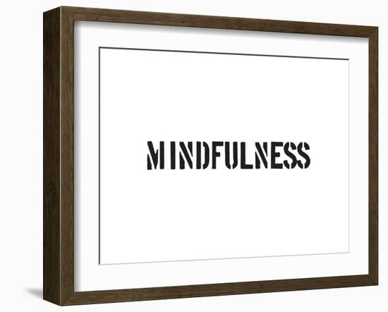 Mindfulness-SM Design-Framed Art Print