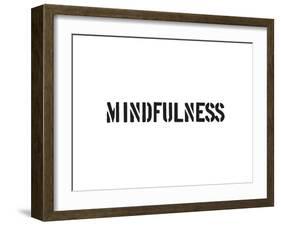 Mindfulness-SM Design-Framed Art Print