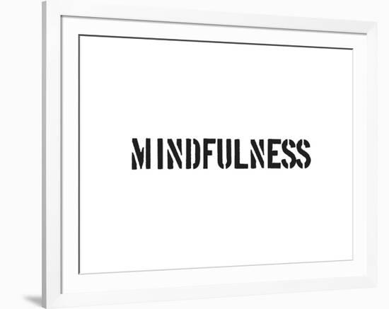 Mindfulness-SM Design-Framed Art Print