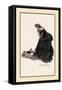 Minding the Felines-Clarence F. Underwood-Framed Stretched Canvas