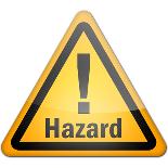 Hazard Sign-mindscanner-Art Print