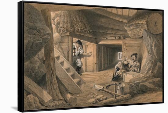 Mine in the Bastion Du Mat, 1856-Thomas Picken-Framed Stretched Canvas