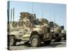 Mine Resistant Ambush Protected Vehicles Sit in the Parking Area at Joint Base Balad, Iraq-Stocktrek Images-Stretched Canvas