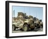 Mine Resistant Ambush Protected Vehicles Sit in the Parking Area at Joint Base Balad, Iraq-Stocktrek Images-Framed Photographic Print