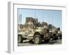 Mine Resistant Ambush Protected Vehicles Sit in the Parking Area at Joint Base Balad, Iraq-Stocktrek Images-Framed Photographic Print