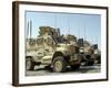 Mine Resistant Ambush Protected Vehicles Sit in the Parking Area at Joint Base Balad, Iraq-Stocktrek Images-Framed Photographic Print