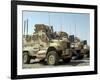 Mine Resistant Ambush Protected Vehicles Sit in the Parking Area at Joint Base Balad, Iraq-Stocktrek Images-Framed Photographic Print