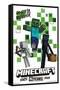 Minecraft: 15th Anniversary - Hostile Behavior-Trends International-Framed Stretched Canvas