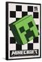 Minecraft: 15th Anniversary - Posterized Creeper-Trends International-Framed Poster