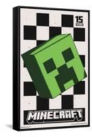 Minecraft: 15th Anniversary - Posterized Creeper-Trends International-Framed Stretched Canvas