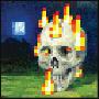 Minecraft Burning Skull Video Game Poster-null-Lamina Framed Poster