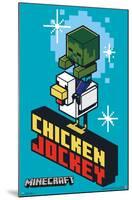 Minecraft - Chicken Jockey-Trends International-Mounted Poster