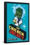 Minecraft - Chicken Jockey-Trends International-Framed Poster