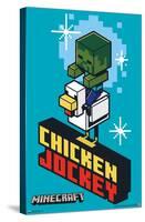 Minecraft - Chicken Jockey-Trends International-Stretched Canvas
