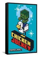 Minecraft - Chicken Jockey-Trends International-Framed Stretched Canvas