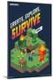 Minecraft - Create, Explore, Survive 2-Trends International-Mounted Poster