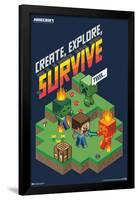 Minecraft - Create, Explore, Survive 2-Trends International-Framed Poster
